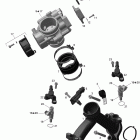 Renagade 500EFI STD Коллектор воздухозаборника и корпус дросселя