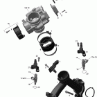 Outlander STD, XT, 800R EFI Коллектор воздухозаборника и корпус дросселя