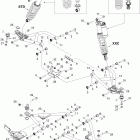 Renegade STD, XXC, 1000 EFI Передняя подвеска