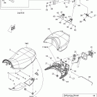 Outlander MAX 650EFI STD,  XT & XT-P Сиденье