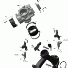 Outlander MAX 650EFI STD,  XT & XT-P Коллектор воздухозаборника и корпус дросселя