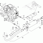 425 CR Двигатель и глушитель