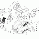 700 Mud Pro Передний багажник крыло и фара