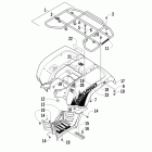 700 Mud Pro LTD Задний багажник ,крыло и подножки