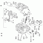 TRV 700 Cruiser Головка цилиндров и распределительный вал