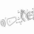 700 Diesel External alternator and drive pulley assemblies