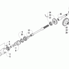 1000 GT Вторичный привод в сборе