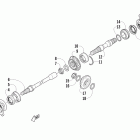 425 CR Вторичный привод в сборе