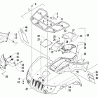 450 Front rack, body panel, and headlight assemblies (4cush ...