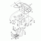 450 Rear rack, body panel, and footwell assemblies (4cush / ...