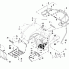 425 CR Заднее крыло ,багажник и фонари