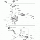 KFX450R (KSF450-BCS) Воздухозаборник
