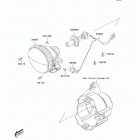 Brute Force 300 (KVF300-CCF) Фара