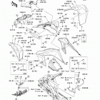 KFX450R (KSF450-BCS) Переднее крыло(ья)