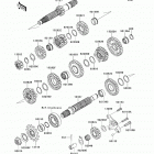 KFX450R (KSF450-BCS) Трансмиссия