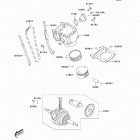 Brute Force 300 (KVF300-CCF) Цилиндр и поршни