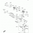 KFX50 (KSF50-BEF) Задняя ступица колеса