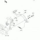 KFX450R (KSF450-BCS) Педаль тормоза