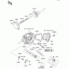 Brute Force 650 4x4 (KVF650-DDF) Карбюратор в разборе