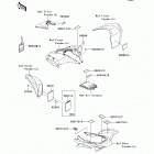 KFX450R (KSF450-BCS) Наклейки предупреждения