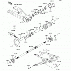 KFX450R (KSF450-BCS) Задняя ступица колеса