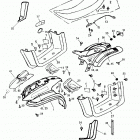 Mini DS 90 2-strokes Body cover, seat 170-15