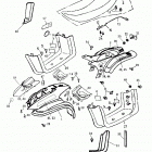 Mini DS 50 2-strokes Body cover, seat 166-15