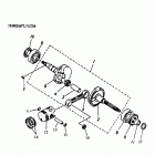 Mini DS 50 2-strokes Camshaft, piston 166-02