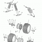 Mini DS 90 4-strokes Front wheel, suspension 172-20