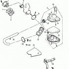 Mini DS 50 2-strokes Reed valve, air cleaner 166-05