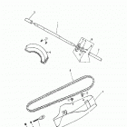 Mini DS 90 4-strokes Rear wheel axle, chain 172-26
