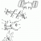 Mini DS 50 2-strokes Arm, foot rest, bumper 166-14