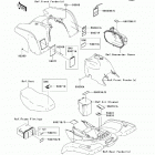Prairie 360 4X4 (KVF360-ACF) Наклейки предупреждения
