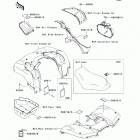 Brute Force 650 4x4i (KVF650-FCS) Наклейки предупреждения