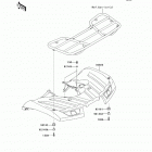 Brute Force 750 4x4i (KVF750-LCF) Заднее крыло