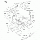 Prairie 360 4X4 (KVF360-ACF) Заднее крыло