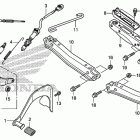 TRX420FPM Педали и подножки