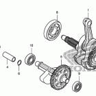 TRX400EX Коленчатый вал и поршень