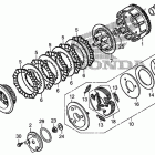 TRX250X Сцепление
