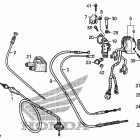 TRX250TE Рычаги & переключатели & тросы