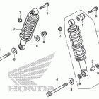 TRX420FA Задний амортизатор