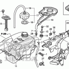 TRX420FPM Топливный бак