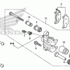 TRX500FPA Передний суппорт тормозной