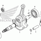 TRX420FA Коленчатый вал и поршень