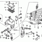TRX250TE Главный тормозной цилиндр -передний