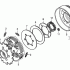 TRX500FPA Сцепление