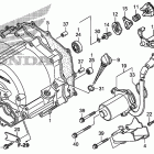 TRX250TE Front crankcase cover    (trx250te)