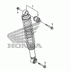 TRX250TE Задний амортизатор