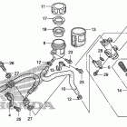 TRX450ER Задний тормозной цилиндр