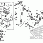 TRX500FE Главный тормозной цилиндр -передний